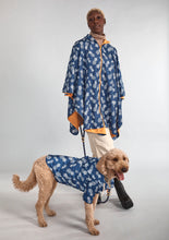 Load image into Gallery viewer, Dog raincoat Blue Pineapple                                          .
