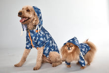 Load image into Gallery viewer, Dog raincoat Blue Pineapple
